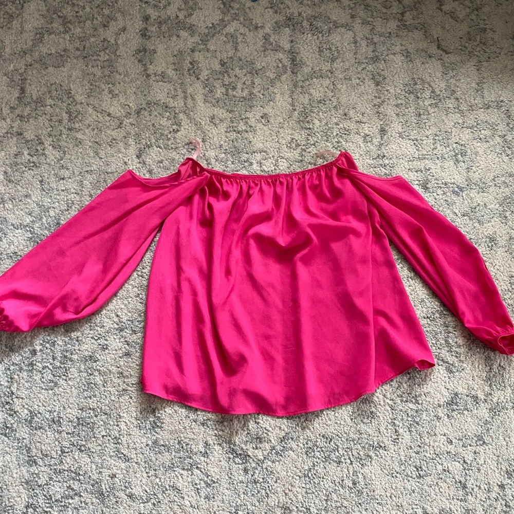 Pink off the shoulder top